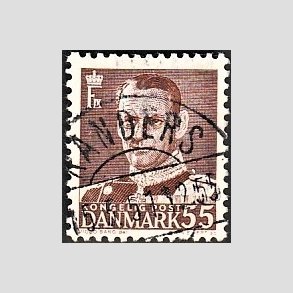 FRIMRKER DANMARK | 1951 - AFA 327 - Fr. IX 55 re brun - Lux Stemplet