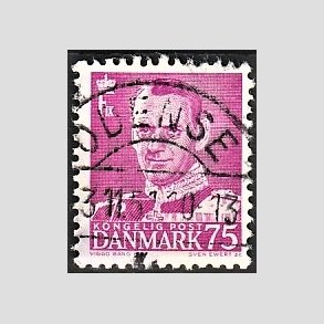 FRIMRKER DANMARK | 1948-50 - AFA 314 - Fr. IX 75 re rdlilla - Lux Stemplet Odense