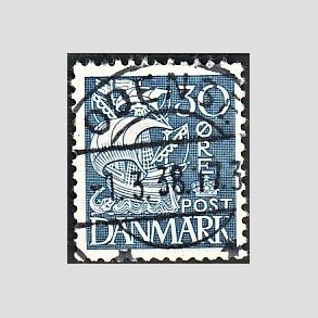 FRIM�RKER DANMARK | 1934 - AFA 215 - Karavel 30 �re bl� Type I - Lux Stemplet
