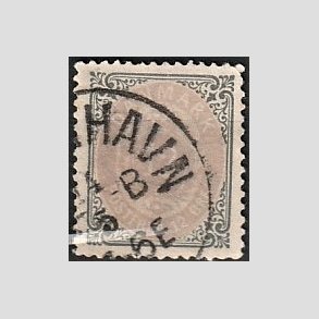 FRIM�RKER DANMARK | 1875 - AFA 26 - 12 �re gr�/violet - Stemplet