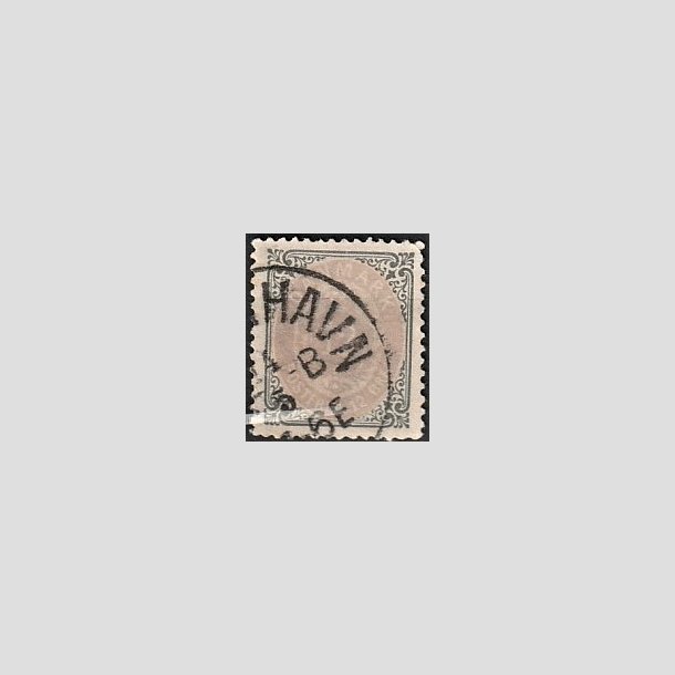 FRIMRKER DANMARK | 1875 - AFA 26 - 12 re gr/violet - Stemplet