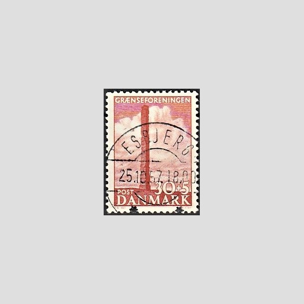 FRIMRKER DANMARK | 1953 - AFA 345 - Skamlingsbanken - 30 + 5 re rd - Pragt Stemplet