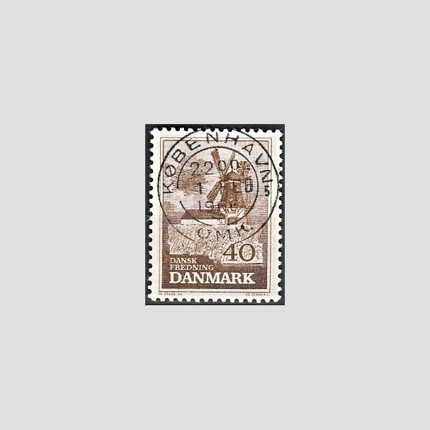 FRIMRKER DANMARK | 1965 - AFA 440 - Bog Mlle - 40 re brun - Pragt Stemplet