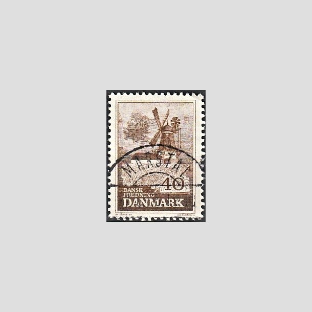 FRIMRKER DANMARK | 1965 - AFA 440 - Bog Mlle - 40 re brun - Pragt Stemplet