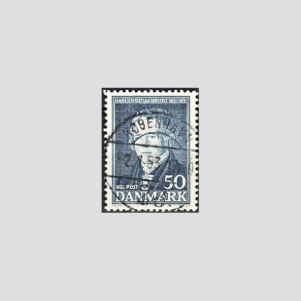 FRIMRKER DANMARK | 1951 - AFA 330 - Hans Christian rsted - 50 re bl - Lux Stemplet