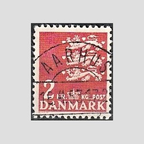 FRIMRKER DANMARK | 1946-47 - AFA 294 - Rigsvben 2 Kr. rd - Lux Stemplet 