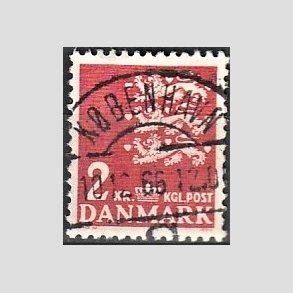 FRIMRKER DANMARK | 1946-47 - AFA 294 - Rigsvben 2 Kr. rd - Lux Stemplet 