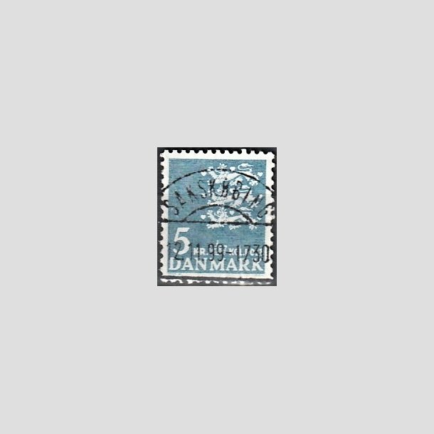 FRIMRKER DANMARK | 1946-47 - AFA 295 - Rigsvben 5 Kr. bl - Lux Stemplet 