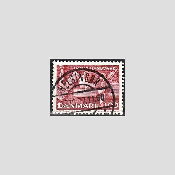 FRIMRKER DANMARK | 1977 - AFA 642 - Dansk hndvrk - 1,00 Kr. rd - Pragt Stemplet