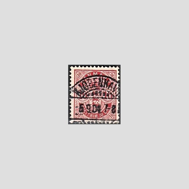 FRIMRKER DANMARK | 1895 - AFA 35C - 10 re rd - Lux Stemplet 