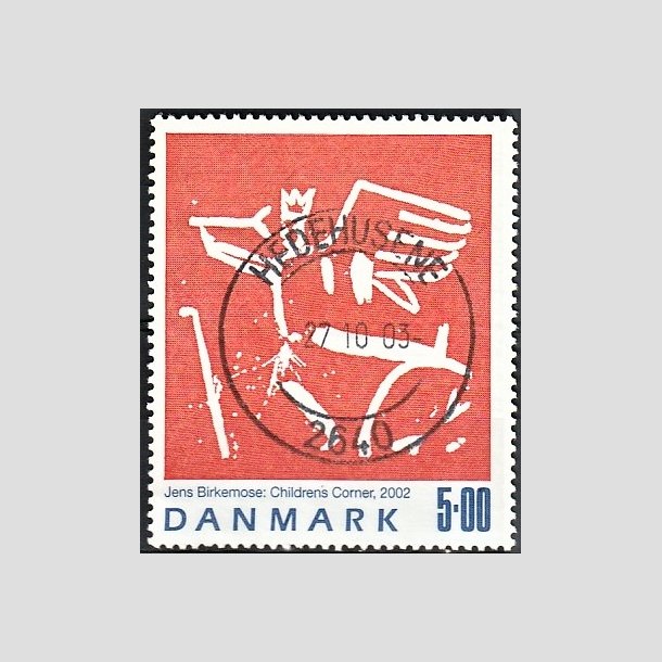 FRIMRKER DANMARK | 2002 - AFA 1330 - Jens Birkmose - 5,00 Kr. flerfarvet - Pragt Stemplet