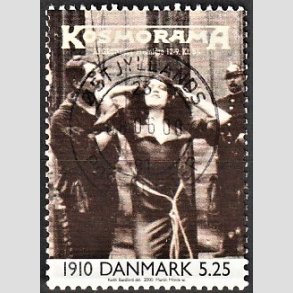 FRIMRKER DANMARK | 2000 - AFA 1237 - 1900-tallet serie 1 - 5,25 Kr. flerfarvet - Pragt Stemplet