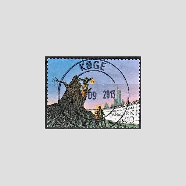 FRIMRKER DANMARK | 2013 - AFA 1751 - H.C. Andersen - 6,00 Kr. flerfarvet - Pragt Stemplet Kge