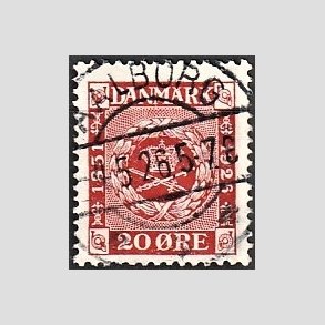 FRIM�RKER DANMARK | 1926 - AFA 155 - Frim�rkets 75 �rs jubil�um 20 �re r�d - Lux Stemplet