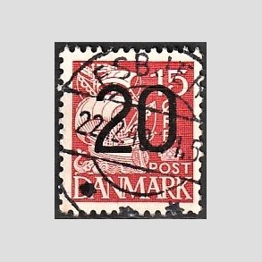 FRIMRKER DANMARK | 1940 - AFA 264 - 20/15 re rd Provisorier - Lux Stemplet