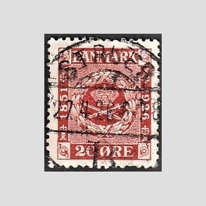 FRIM�RKER DANMARK | 1926 - AFA 155 - Frim�rkets 75 �rs jubil�um 20 �re r�d - Lux Stemplet