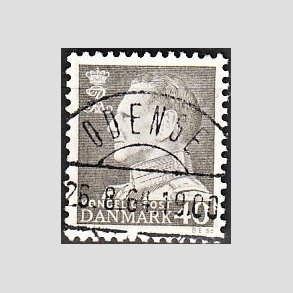 FRIMRKER DANMARK | 1961-62 - AFA 396 - Fr. IX 40 re gr - Pragt Stemplet