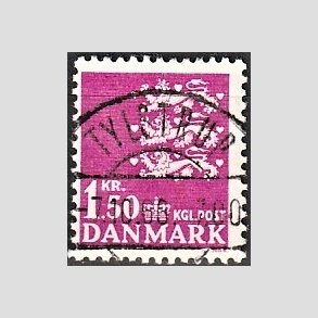 FRIMRKER DANMARK | 1962 - AFA 405 - Rigsvben 1,50 Kr. rdlilla - Pragt Stemplet