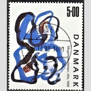 FRIMRKER DANMARK | 1998 - AFA 1188 - Mogens Andersen - 5,00 Kr. flerfarvet - Pragt Stemplet