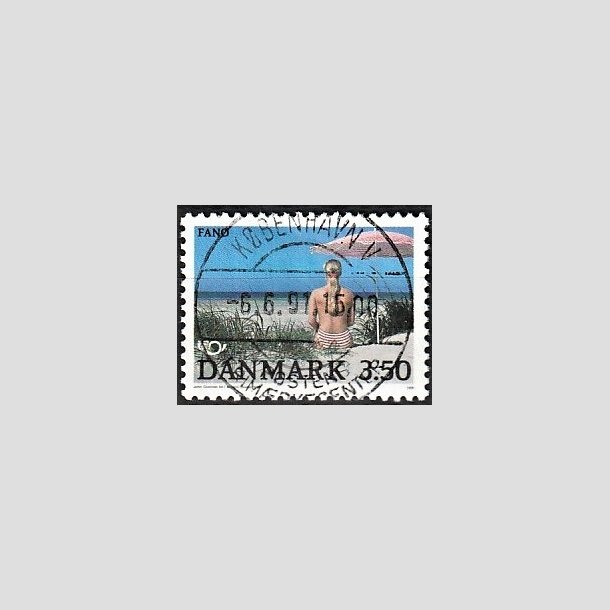 FRIMRKER DANMARK | 1991 - AFA 993 - Turistml - 3,50 Kr. flerfarvet - Pragt Stemplet