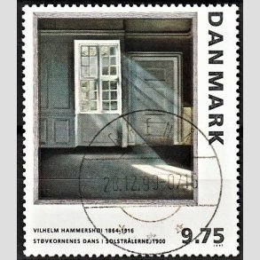 FRIMRKER DANMARK | 1997 - AFA 1158 - Vilh. Hammershj - 9,75 Kr. flerfarvet - Lux Stemplet