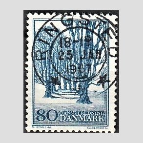 FRIM�RKER DANMARK | 1966 - AFA 446 - Holte All� - 80 �re bl� - Lux Stemplet