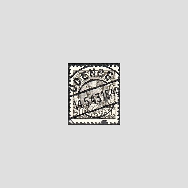 FRIMRKER DANMARK | 1934 - AFA 209 - Chr. X 50 re gr - Lux Stemplet "ODENSE"