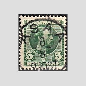 FRIMRKER DANMARK | 1921-22 - AFA 127 - Chr. X 30 re orange - Lux Stemplet