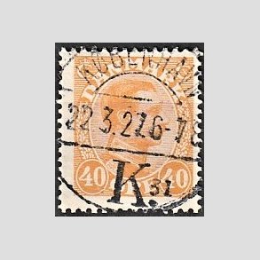 FRIMRKER DANMARK | 1925-26 - AFA 150 - Chr. X 40 re orange - Lux Stemplet 