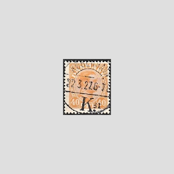 FRIMRKER DANMARK | 1925-26 - AFA 150 - Chr. X 40 re orange - Lux Stemplet 