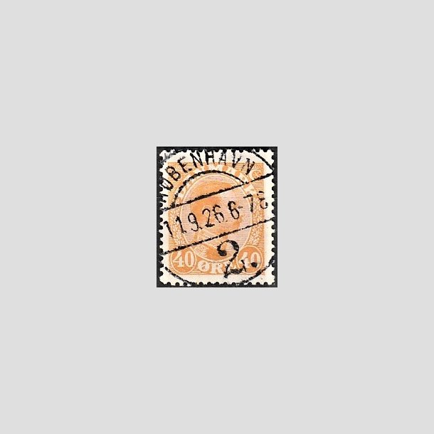 FRIMRKER DANMARK | 1925-26 - AFA 150 - Chr. X 40 re orange - Lux Stemplet 