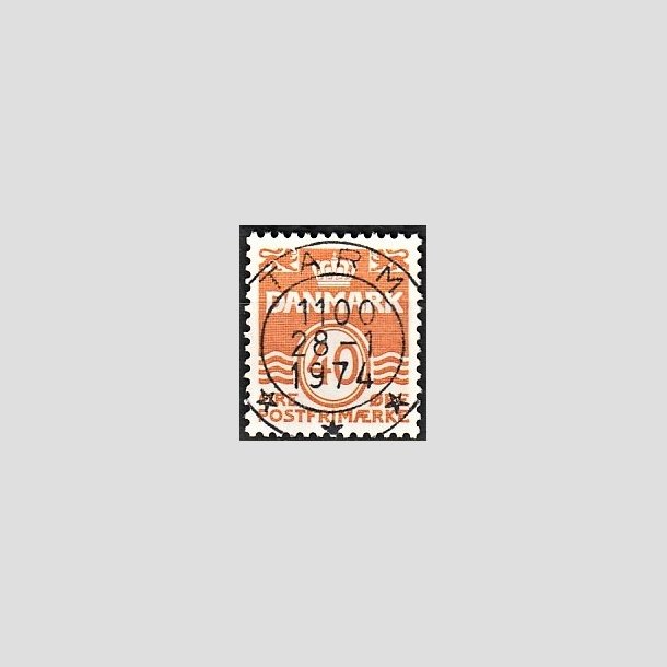 FRIMRKER DANMARK | 1971 - AFA 514 - Blgelinie 40 re orange - Lux Stemplet Tarm