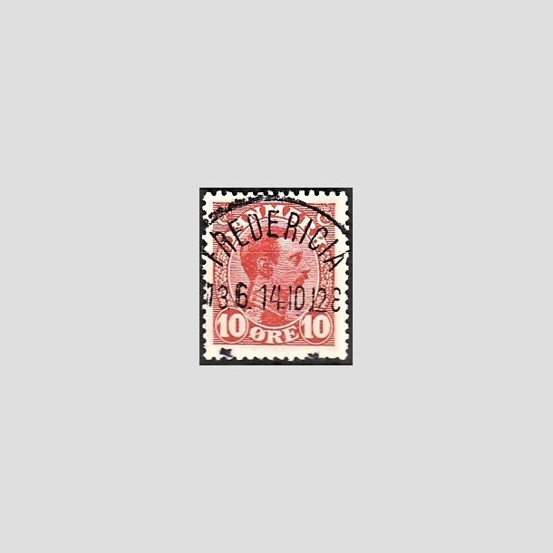 FRIMRKER DANMARK | 1913 - AFA 69 - Chr. X 10 re rd - Lux Stemplet