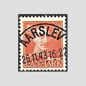 FRIMRKER DANMARK | 1942-44 - AFA 278 - Chr. X 30 re orange - Lux Stemplet