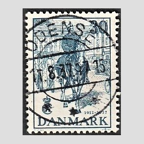 FRIM�RKER DANMARK | 1937 - AFA 242 - Chr. X 25 �re jubil�um 30 �re bl� - Lux Stemplet
