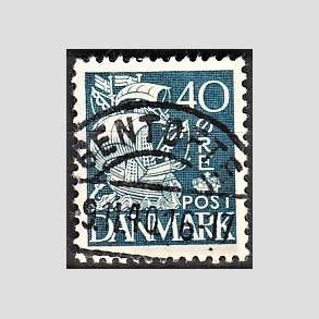 FRIM�RKER DANMARK | 1940 - AFA 260 - Karavel 40 �re bl� Type II - Lux Stemplet 