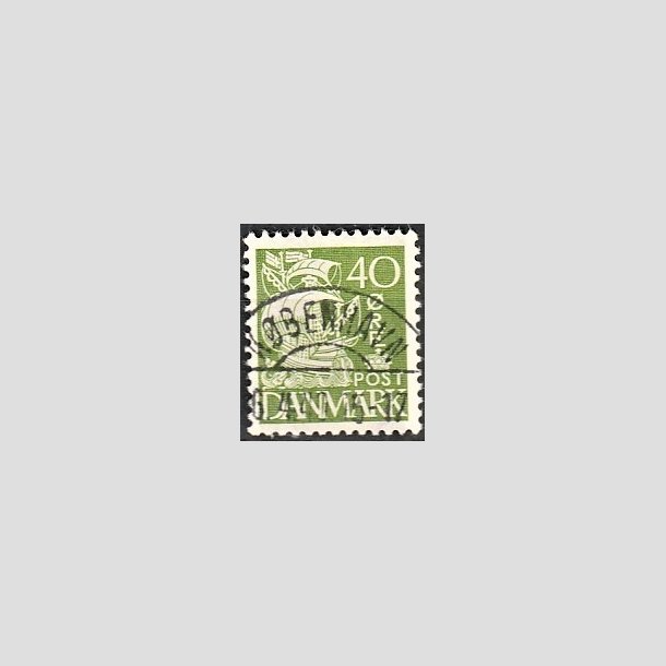 FRIMRKER DANMARK | 1937-40 - AFA 208a - Karavel 40 re grn Type II - Lux Stemplet Kbenhavn