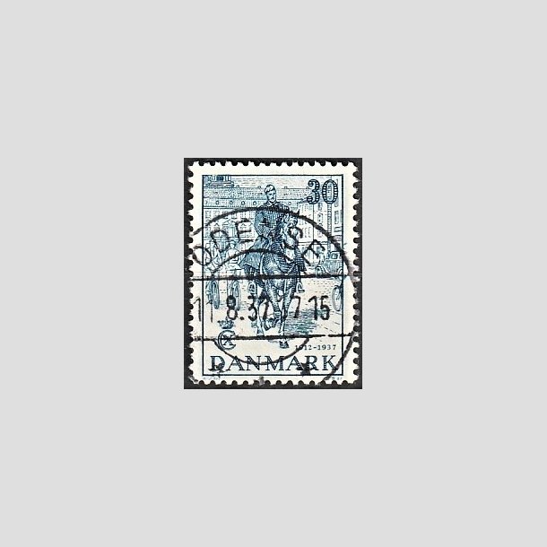 FRIMRKER DANMARK | 1937 - AFA 242 - Chr. X 25 re jubilum 30 re bl - Lux Stemplet Odense