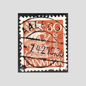 FRIM�RKER DANMARK | 1940 - AFA 259 - Karavel 30 �re orange Type II - Lux Stemplet