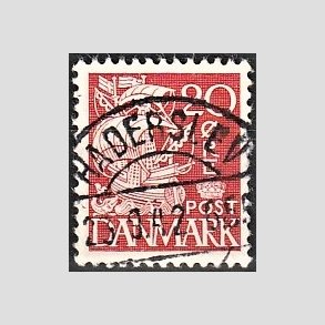 FRIM�RKER DANMARK | 1940 - AFA 258 - Karavel 20 �re r�d Type II - Lux Stemplet 