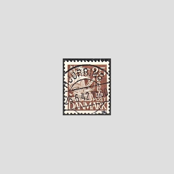 FRIMRKER DANMARK | 1937-40 - AFA 214a - Karavel 25 re brun Type II - Lux Stemplet