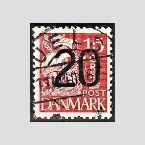 FRIMRKER DANMARK | 1940 - AFA 264 - 20/15 re rd Provisorier - Lux Stemplet