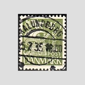 FRIM�RKER DANMARK | 1933 - AFA 208 - Karavel 40 �re gr�n Type I - Lux Stemplet 