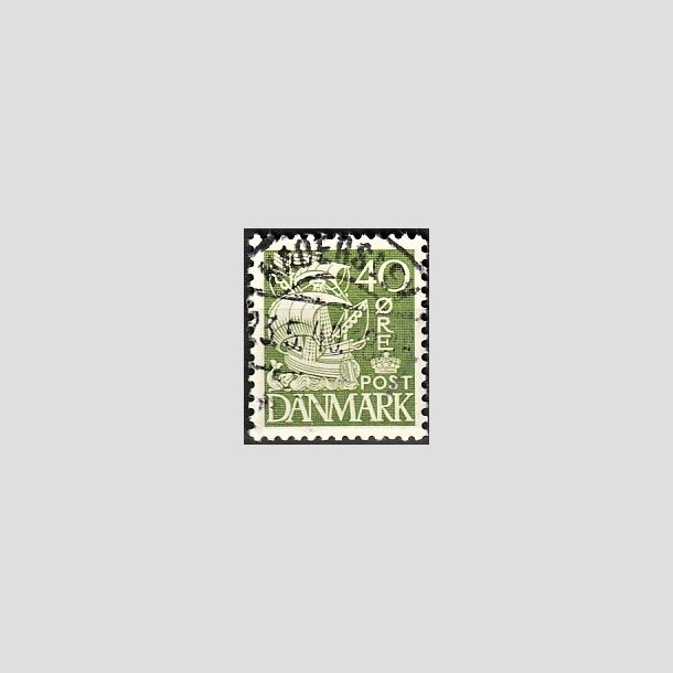 FRIMRKER DANMARK | 1937-40 - AFA 208a - Karavel 40 re grn Type II - Lux Stemplet