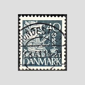 FRIM�RKER DANMARK | 1940 - AFA 260 - Karavel 40 �re bl� Type II - Lux Stemplet 