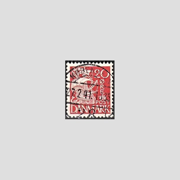 FRIMRKER DANMARK | 1940 - AFA 258 - Karavel 20 re rd Type II - Lux Stemplet 