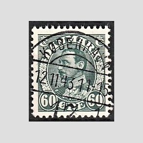 FRIMRKER DANMARK | 1934 - AFA 210 - Chr. X 60 re blgrn - Lux Stemplet