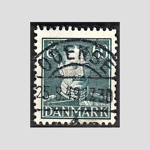 FRIMRKER DANMARK | 1944 - AFA 284 - Chr. X 60 re blgrn - Lux Stemplet
