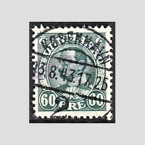 FRIMRKER DANMARK | 1934 - AFA 210 - Chr. X 60 re blgrn - Lux Stemplet