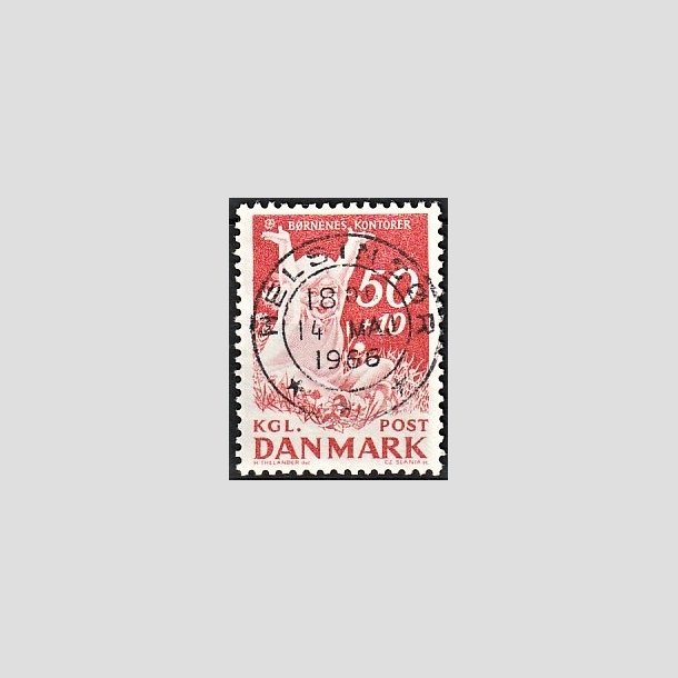 FRIMRKER DANMARK | 1965 - AFA 439F - Brnenes Kontor - 50 + 10 re rd - Pragt Stemplet Helsingr